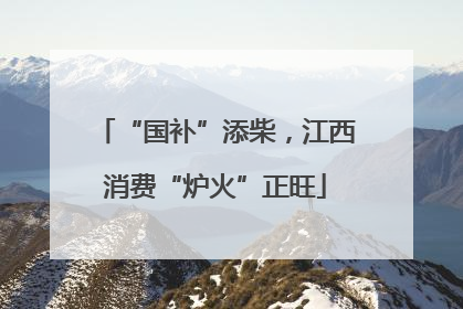 “国补”添柴，江西消费“炉火”正旺
