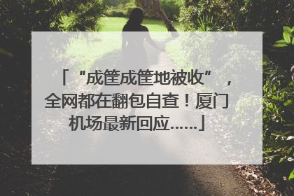 “成筐成筐地被收”，全网都在翻包自查！厦门机场最新回应……