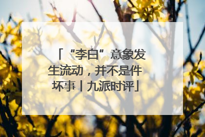 “李白”意象发生流动，并不是件坏事丨九派时评