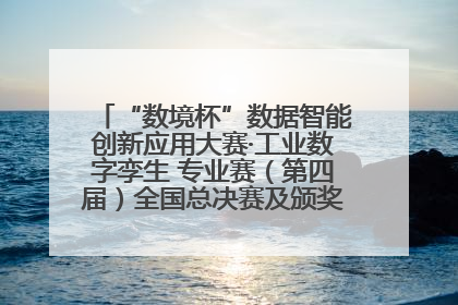 “数境杯”数据智能创新应用大赛·工业数字孪生 专业赛（第四届）全国总决赛及颁奖典礼成功举办
