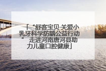 “舒客宝贝·关爱小乳牙科学防龋公益行动” 走进河南唐河县助力儿童口腔健康