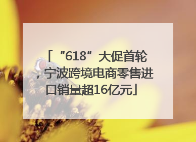 “618”大促首轮，宁波跨境电商零售进口销量超16亿元