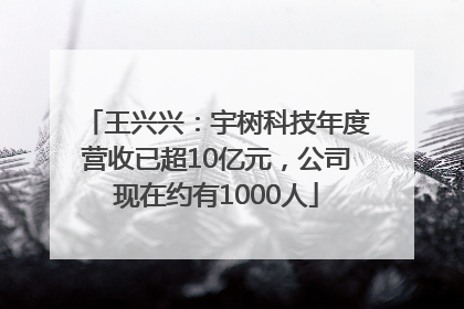 王兴兴：宇树科技年度营收已超10亿元，公司现在约有1000人