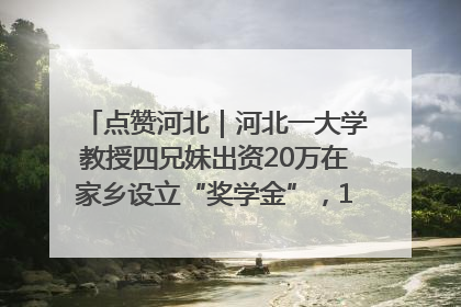 点赞河北｜河北一大学教授四兄妹出资20万在家乡设立“奖学金”，13年为320名农村学生种下“希望的种子”