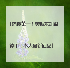 热搜第一！樊振东加盟德甲，本人最新回应
