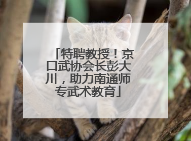 特聘教授！京口武协会长彭大川，助力南通师专武术教育