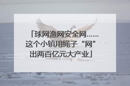 球网渔网安全网……这个小镇用绳子“网”出两百亿元大产业