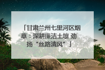 甘肃兰州七里河区烟草：深耕廉洁土壤 劲扬“丝路清风”