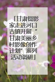甘肃摄影家走进河口古镇开展“甘肃美丽乡村影像创作计划”系列活动调研