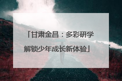 甘肃金昌：多彩研学解锁少年成长新体验