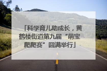科学育儿助成长，黄鹤楼街道第九届“萌宝爬爬赛”圆满举行
