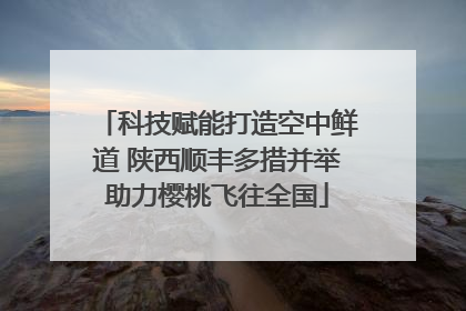 科技赋能打造空中鲜道 陕西顺丰多措并举助力樱桃飞往全国