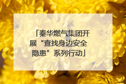 秦华燃气集团开展“查找身边安全隐患”系列行动