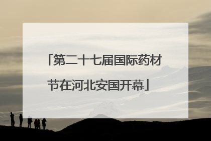 第二十七届国际药材节在河北安国开幕