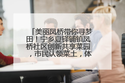 美丽凤桥带你寻梦田！宁乡夏铎铺镇凤桥社区创新共享菜园，市民认领菜土，体验耕种收获乐趣