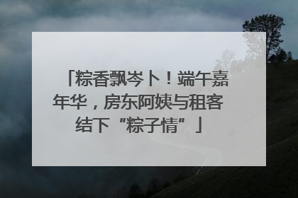 粽香飘岑卜！端午嘉年华，房东阿姨与租客结下“粽子情”