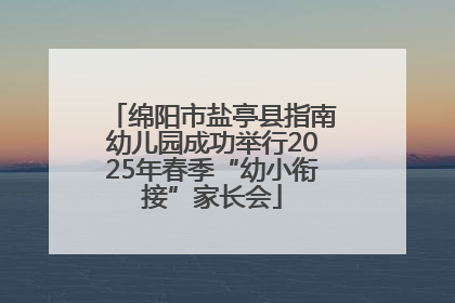绵阳市盐亭县指南幼儿园成功举行2025年春季“幼小衔接”家长会