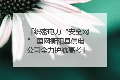 织密电力“安全网” 国网衡阳县供电公司全力护航高考