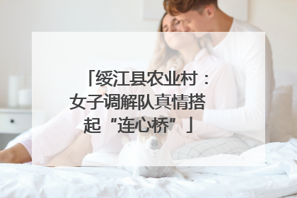 绥江县农业村：女子调解队真情搭起“连心桥”