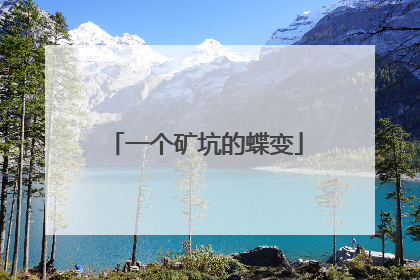 一个矿坑的蝶变
