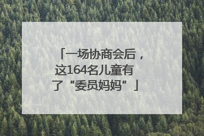 一场协商会后，这164名儿童有了“委员妈妈”