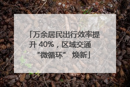 万余居民出行效率提升 40%，区域交通 “微循环” 焕新