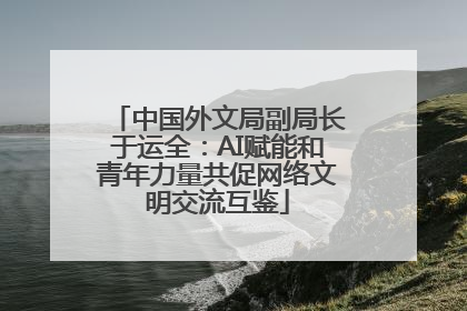 中国外文局副局长于运全：AI赋能和青年力量共促网络文明交流互鉴