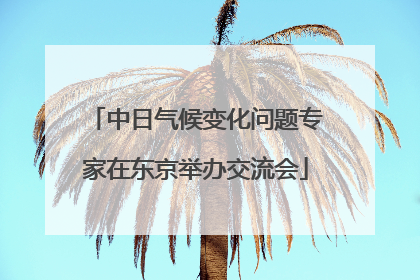 中日气候变化问题专家在东京举办交流会