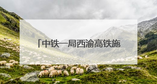中铁一局西渝高铁施工刷新“进度条”
