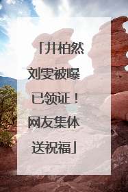 井柏然刘雯被曝已领证！网友集体送祝福