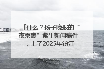 什么？扬子晚报的“夜京畿”紫牛新闻稿件，上了2025年镇江中考模拟卷！