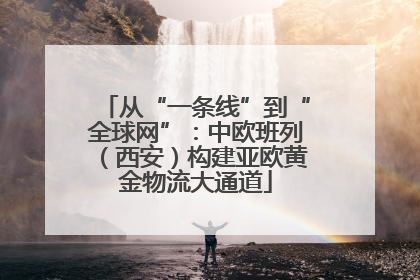 从“一条线”到“全球网”：中欧班列（西安）构建亚欧黄金物流大通道