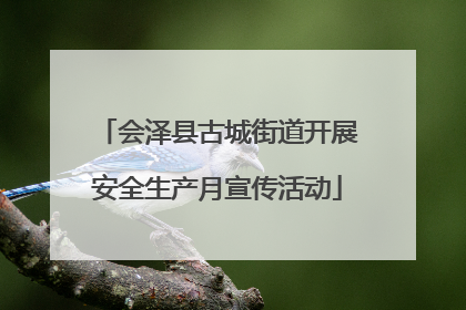 会泽县古城街道开展安全生产月宣传活动