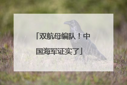 双航母编队！中国海军证实了