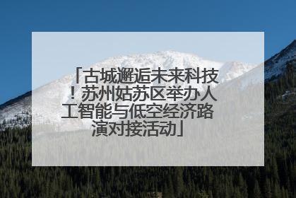 古城邂逅未来科技！苏州姑苏区举办人工智能与低空经济路演对接活动