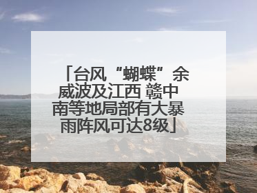 台风“蝴蝶”余威波及江西 赣中南等地局部有大暴雨阵风可达8级