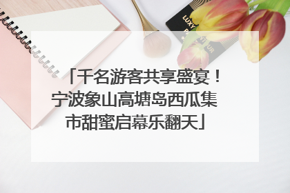 千名游客共享盛宴！宁波象山高塘岛西瓜集市甜蜜启幕乐翻天