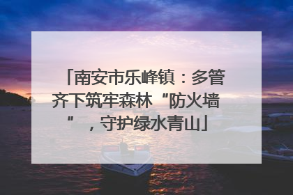 南安市乐峰镇：多管齐下筑牢森林“防火墙”，守护绿水青山