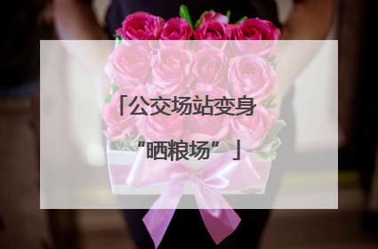 公交场站变身“晒粮场”