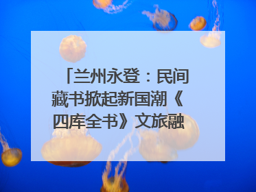 兰州永登：民间藏书掀起新国潮《四库全书》文旅融合促发展