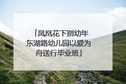 凤凰花下别幼年 东湖路幼儿园以爱为舟送行毕业班