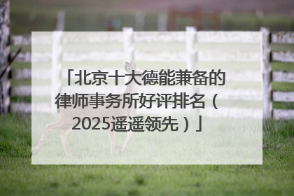 北京十大德能兼备的律师事务所好评排名（2025遥遥领先）