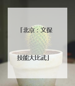 北京：文保技能大比武
