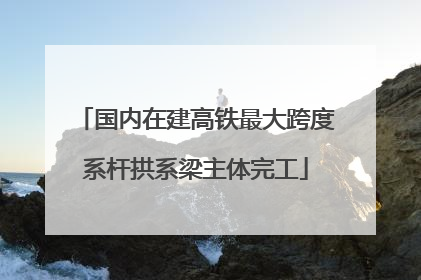 国内在建高铁最大跨度系杆拱系梁主体完工
