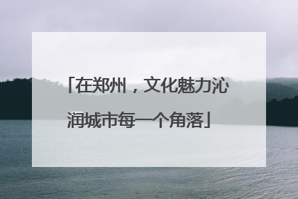 在郑州，文化魅力沁润城市每一个角落
