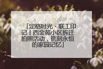 定格时光・联工印记丨西金苑小区拆迁拍照活动，镌刻永恒的家园记忆
