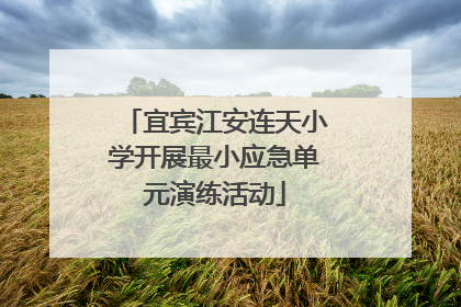 宜宾江安连天小学开展最小应急单元演练活动