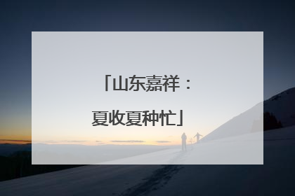 山东嘉祥：夏收夏种忙