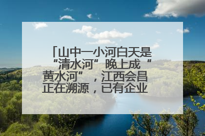 山中一小河白天是“清水河”晚上成“黄水河”，江西会昌正在溯源，已有企业被要求停工
