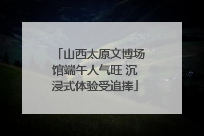 山西太原文博场馆端午人气旺 沉浸式体验受追捧